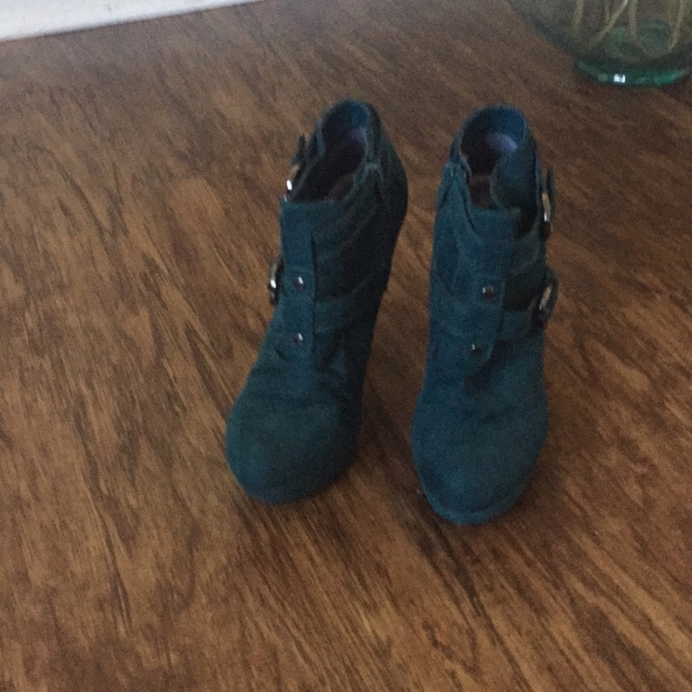 Turquoise Booties